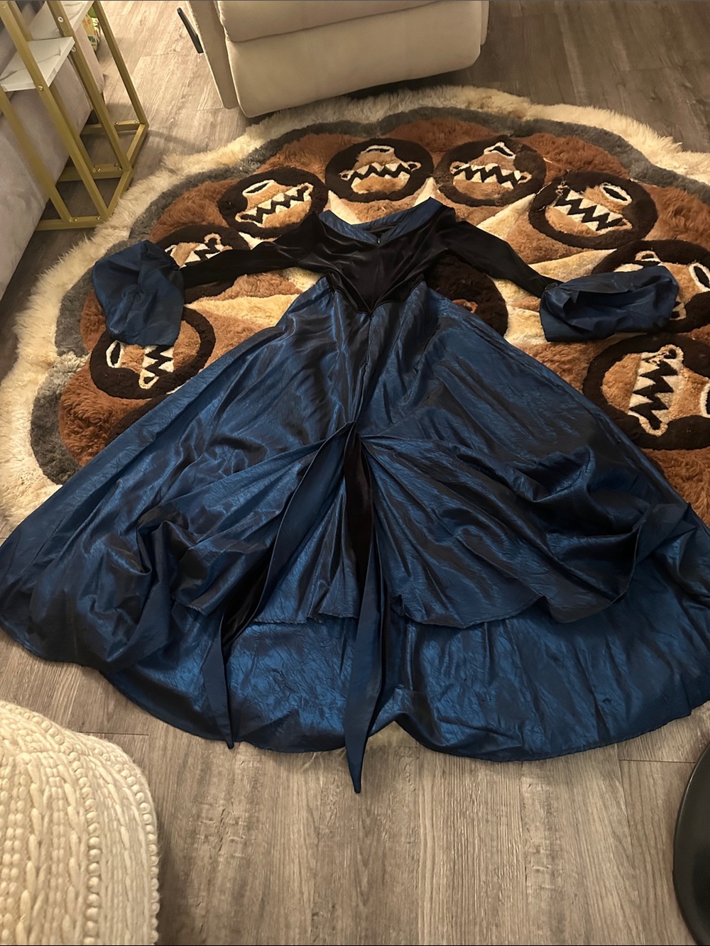 GOTHIC Or Halloween Gown dress . Purchased from Main Witch Laurie Cabot Salem Ma